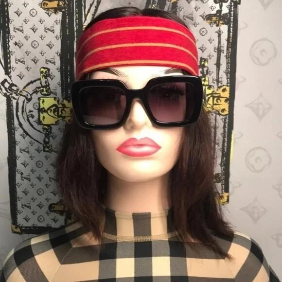 New Authentic Burberry BE4284 37588H Sunglasses – Black Frame / Violet Gradient BURBERRY BE 4284 37588H Black Plastic Square Zimbabwe | Ubuy main image 2